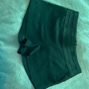 Black silk like dress shorts